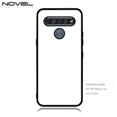 For LG K Series K71 K61 K51S K52 K62 K50 K42 Blank Sublimation 2D TPU Phone Case  With Metal Insert
