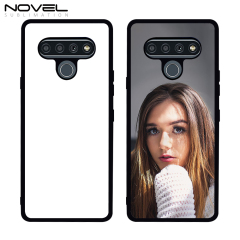 For LG K Series K71 K61 K51S K52 K62 K50 K42 Blank Sublimation 2D TPU Phone Case  With Metal Insert