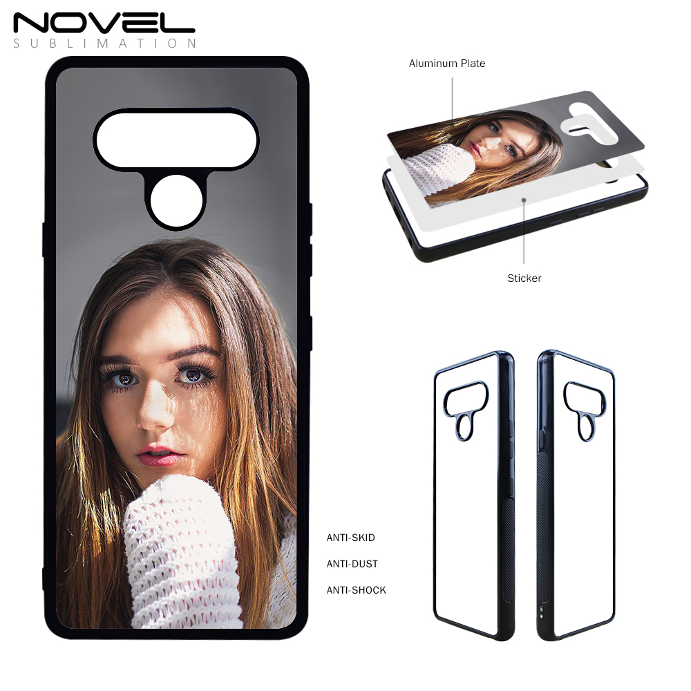 For LG K Series K71 K61 K51S K52 K62 K50 K42 K40S Blank Sublimation 2D TPU Phone Case  With Metal Insert