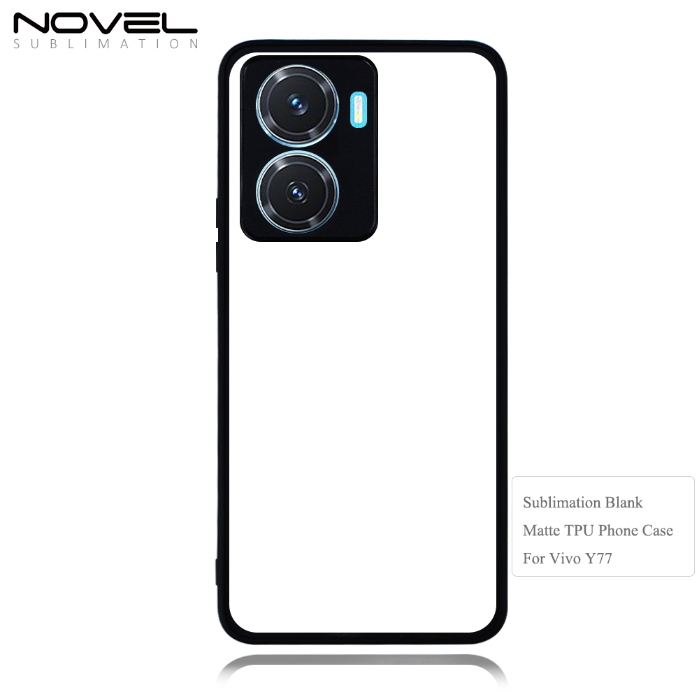 Smooth Sides!!! Sublimation Blank 2D TPU Phone Case With Metal Insert For Vivo Y Series Y75 5G Y20 Y21 /Y21S/ Y16/Y32/Y33T/Y33S/Y35/Y50/Y30/Y70S/Y51S/IQOO U1/ Y77