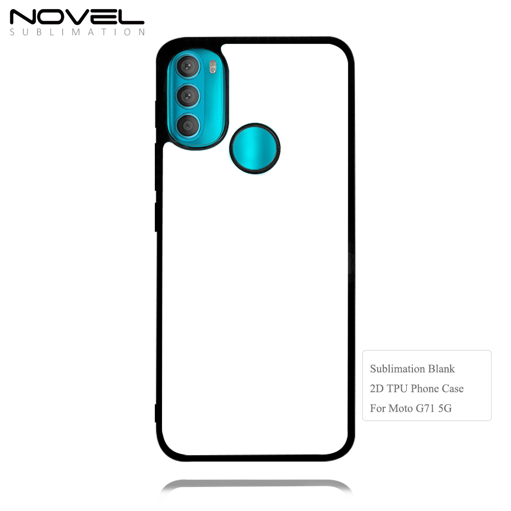 For Motorola Moto G62 5G Sublimation 2D TPU Phone Case With Metal Insert