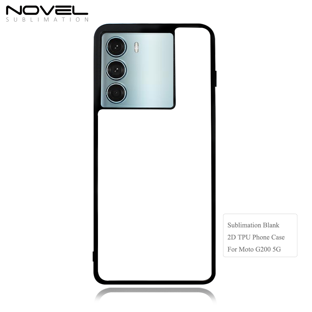 For Motorola Moto G62 5G Sublimation 2D TPU Phone Case With Metal Insert