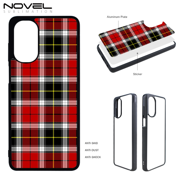 For Motorola Moto G62 5G Sublimation 2D TPU Phone Case With Metal Insert