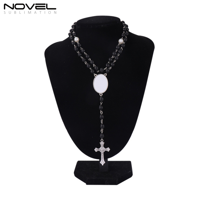 Sublimation Colored Rosary With 1 Oval Charm