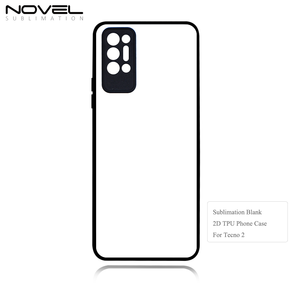 Smooth Sides!!! For Tecno Pova 5 Pro, Pova 2  Pova 3 Pova Neo / LE6 2D TPU Phone Case With Aluminum Insert For Sublimation Printing