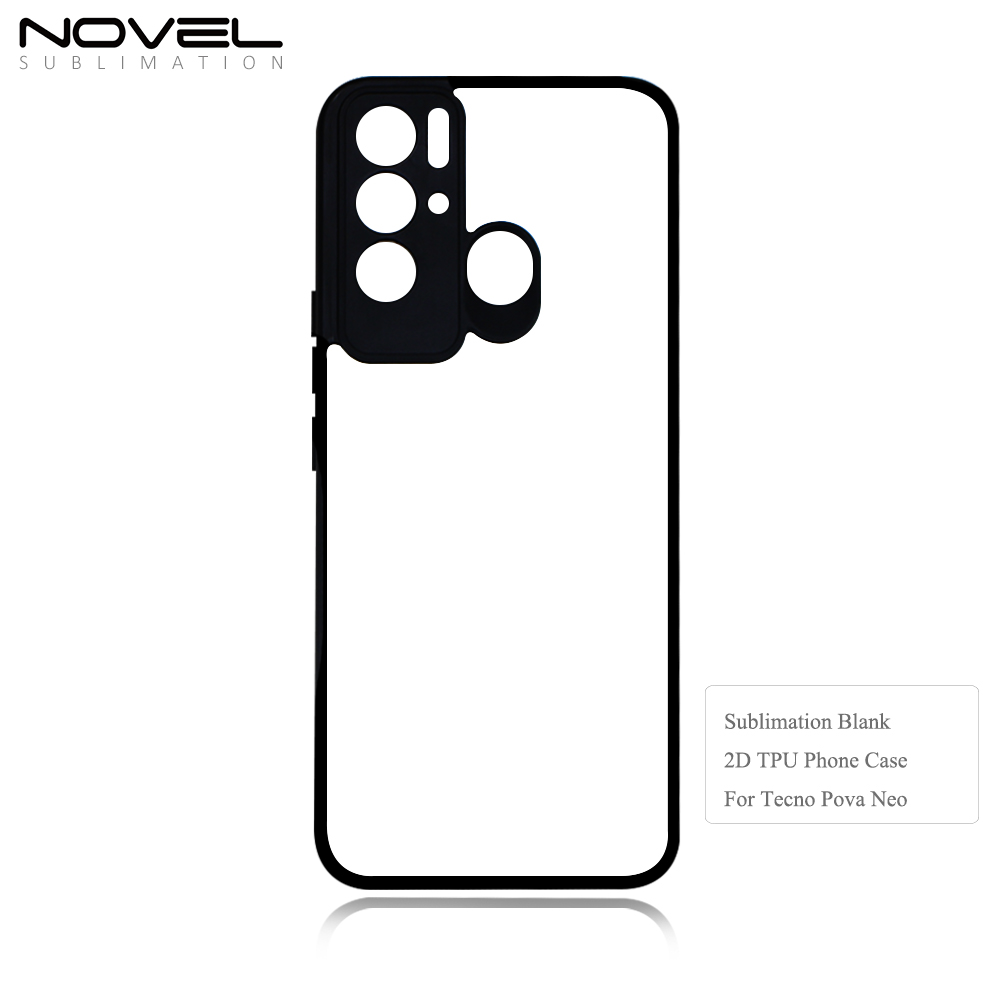 Smooth Sides!!! For Tecno Pova 5 Pro, Pova 2  Pova 3 Pova Neo / LE6 2D TPU Phone Case With Aluminum Insert For Sublimation Printing