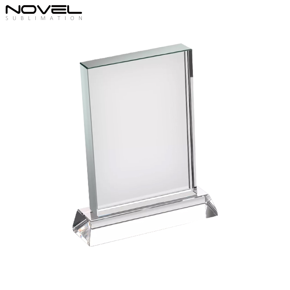 Sublimation Coating Blank Crystal Fan-Shaped Wedding Gift Crystal Photo Frame Various Shapes Available