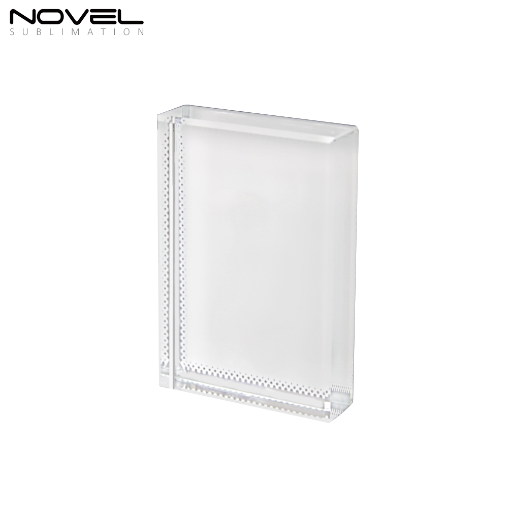 Sublimation Coating Blank Crystal Fan-Shaped Wedding Gift Crystal Photo Frame Various Shapes Available