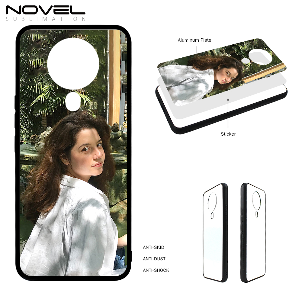 Smooth Sides!!! For Tecno Spark 10 9 8 7 6 5 Sublimation 2D TPU Silicone Phone Case Cover With Aluminum Insert