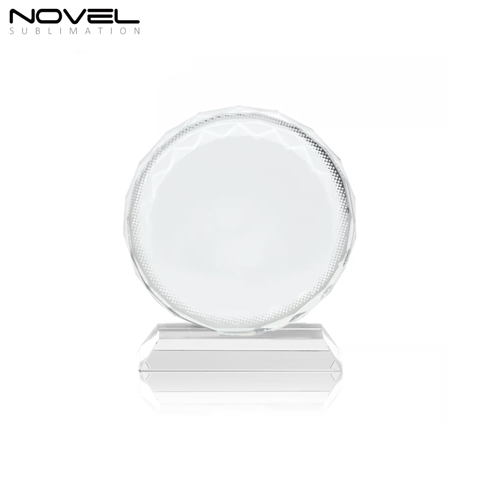 Sublimation Coating Blank Crystal Fan-Shaped Wedding Gift Crystal Photo Frame Various Shapes Available