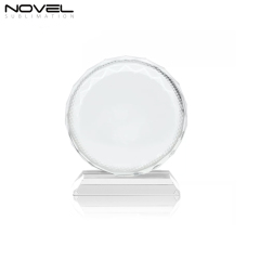 Sublimation Coating Blank Crystal Fan-Shaped Wedding Gift Crystal Photo Frame