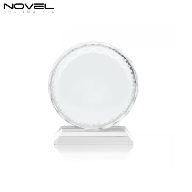 Sublimation Coating Blank Crystal Fan-Shaped Wedding Gift Crystal Photo Frame