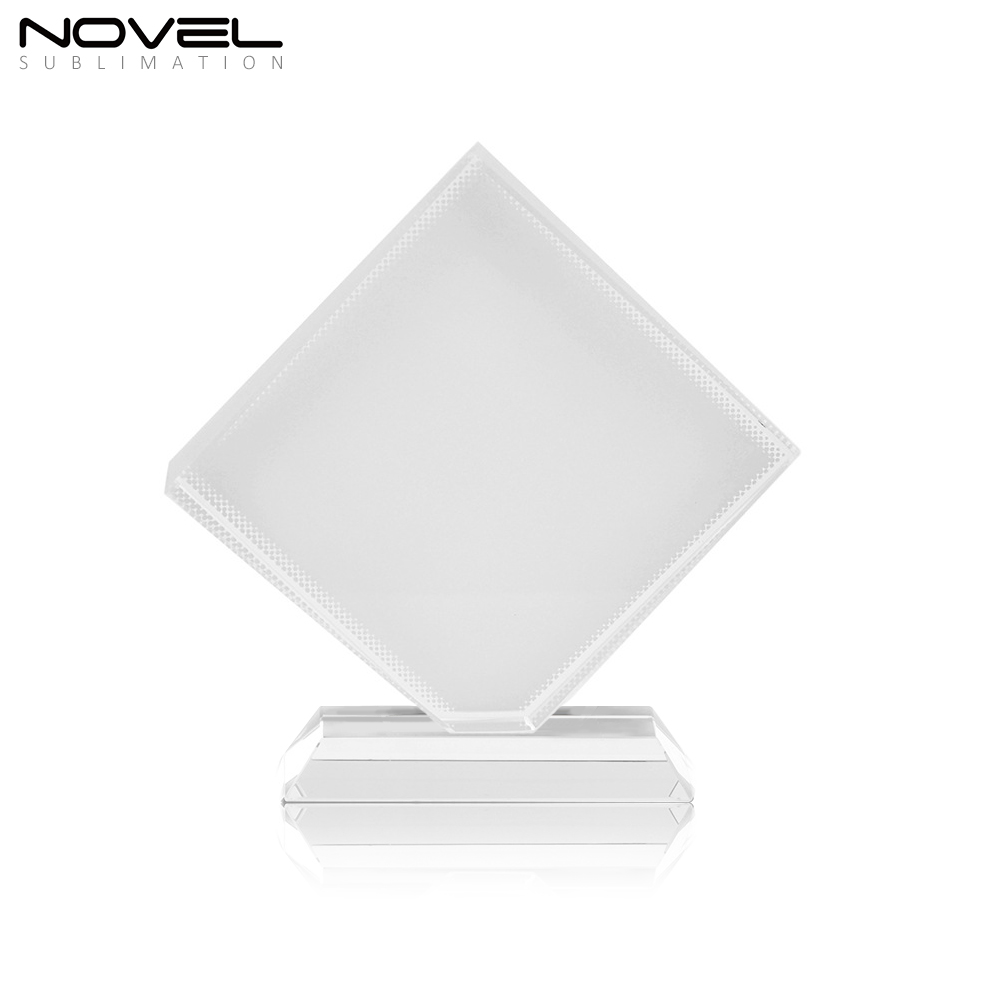 Sublimation Coating Blank Crystal Fan-Shaped Wedding Gift Crystal Photo Frame Various Shapes Available