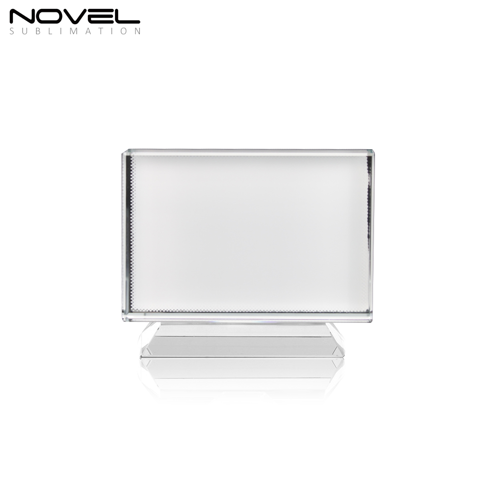 Sublimation Coating Blank Crystal Fan-Shaped Wedding Gift Crystal Photo Frame Various Shapes Available