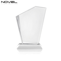 Sublimation Coating Blank Crystal Fan-Shaped Wedding Gift Crystal Photo Frame