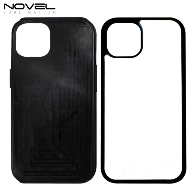 For iPhone 14 Series Strong Protection Sublimation 2D 2IN1 Case Heavy Duty Phone Case