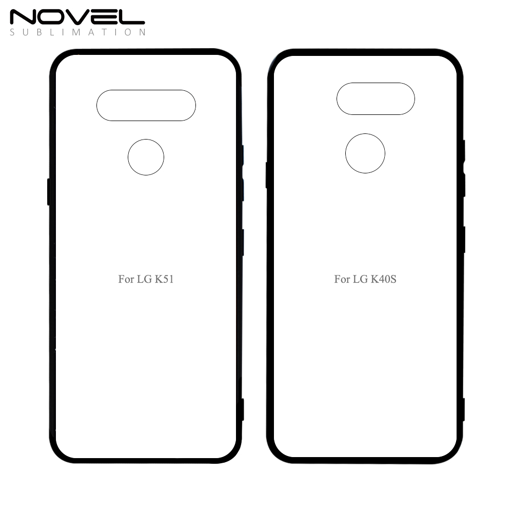 For LG K Series K71 K61 K51S K52 K62 K50 K42 K40S Blank Sublimation 2D TPU Phone Case  With Metal Insert