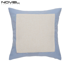 Sublimation Colorful Cotton Linen Pillow Case Cover