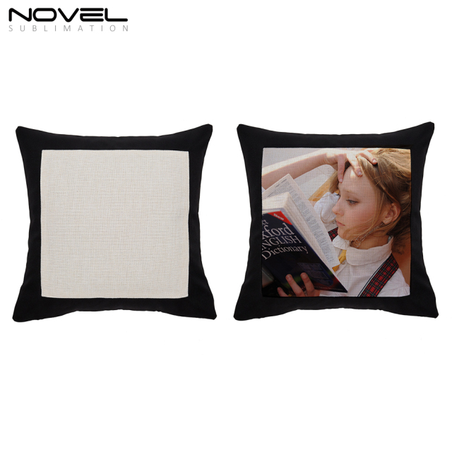 Sublimation Colorful Cotton Linen Pillow Case Cover