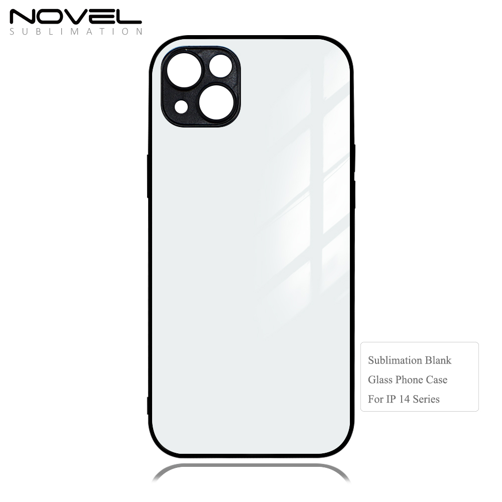 Fine Hole Sublimation TPU Tempered Glass Case Cover For iPhone 14 Pro/14 Pro Max/14 Plus