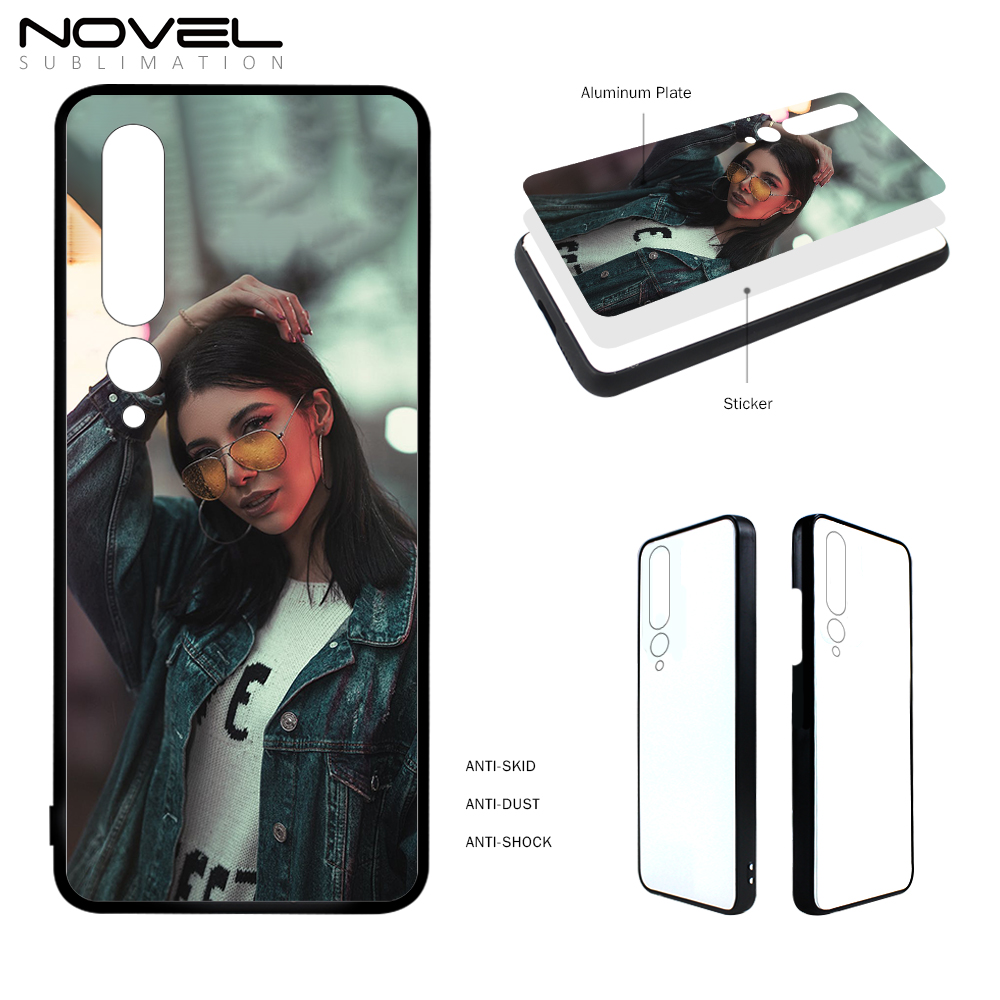 Sublimation Phone Case for Xiaomi Mi 10 5G/ Xiaomi Mi Note 10 Lite / MI 9 Pro 2D TPU Silicone Phone Case Cover With Aluminum Insert Xiaomi Series