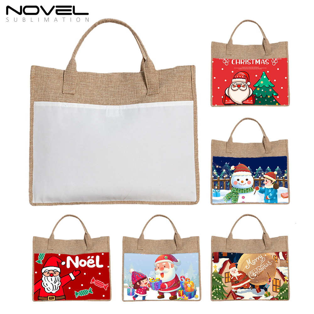 Sublimation Blank Cotton Linen Shopping Bag Tote Bag