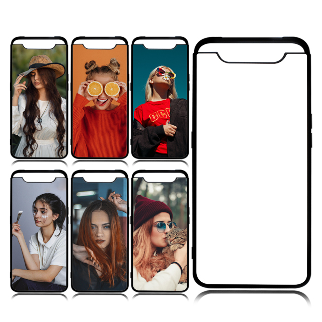 Smooth Sides!!! For Samsung A80 Sublimation 2D TPU Silicone Phone Case With Metal Insert