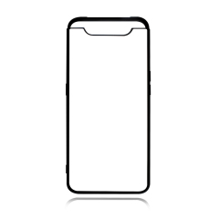 Smooth Sides!!! For Samsung A80 Sublimation 2D TPU Silicone Phone Case With Metal Insert