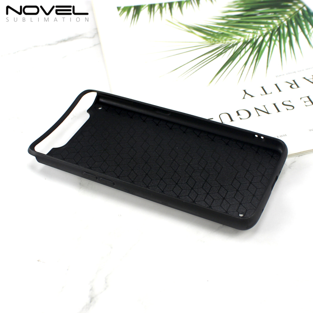 Smooth Sides!!! For Samsung A80 Sublimation 2D TPU Silicone Phone Case With Metal Insert