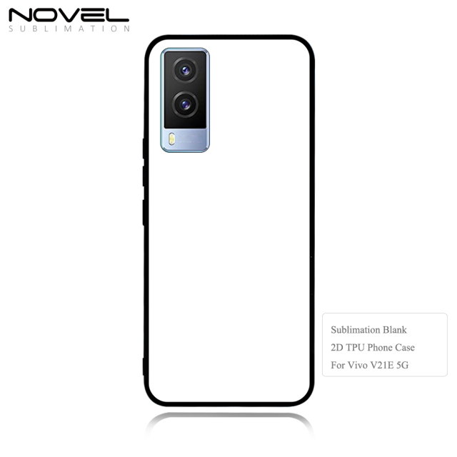 Smooth Sides!!! For Vivo V Series V21E 5G V20 V20SE V21 V19 V17 V15 2D TPU Phone Case Cover With Aluminum Sheet For Sublimation Printing