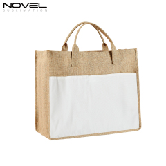 Sublimation Blank Cotton Linen Shopping Bag Tote Bag