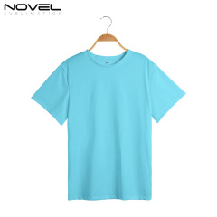 Colorful 100%Polyester Women Short Sleeves T-shirt Sublimation Shirts For Sublimation Blanks Customized Logo Printing