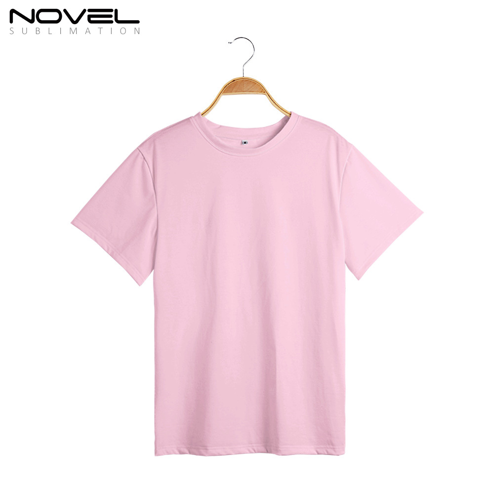 Colorful 100% Polyester Sublimation Blanks Women Men Child Short Sleeves T-shirt For Customized Logo Printing