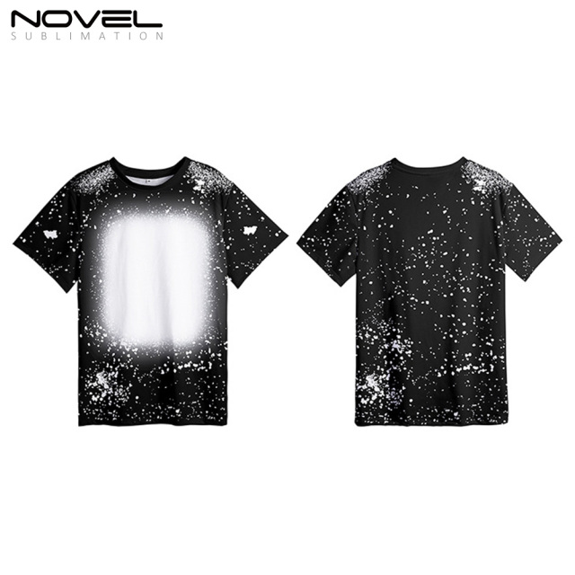 100% Polyester Sublimation#9Tie-dyed T-Shirt for Child Women Men Child Short Sleeves T-shirt For Customized Logo Printing