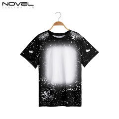 100% Polyester Sublimation#9Tie-dyed T-Shirt for Child Women Men Child Short Sleeves T-shirt For Customized Logo Printing
