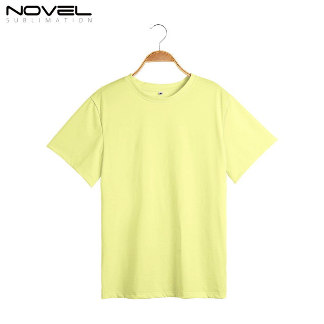 Colorful 100%Polyester Women Short Sleeves T-shirt Sublimation Shirts For Sublimation Blanks Customized Logo Printing