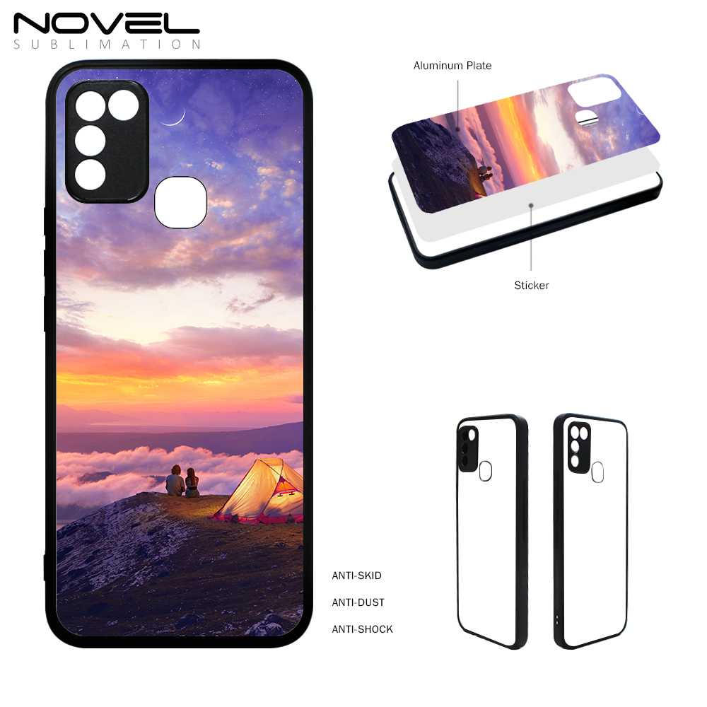 Smooth Sides!!！For Infinix Hot Series Hot 7/ Hot 8/ Hot 9/ Hot 10/ Hot 11 Play Sublimation Soft Rubber Sides 2D TPU Phone Case 