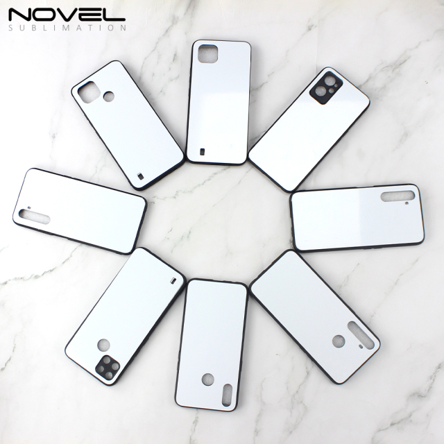 Smooth Sides!!! For OPPO Realme V5 5G/ Realme75G V11 V15 V13 Sublimation Customized 2D TPU Phone Case With Metal Insert