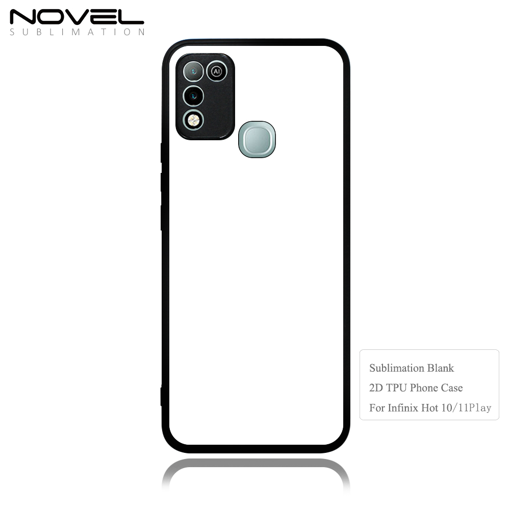 Smooth Sides!!！For Infinix Hot Series Hot 7/ Hot 8/ Hot 9/ Hot 10/ Hot 11 Play Sublimation Soft Rubber Sides 2D TPU Phone Case 