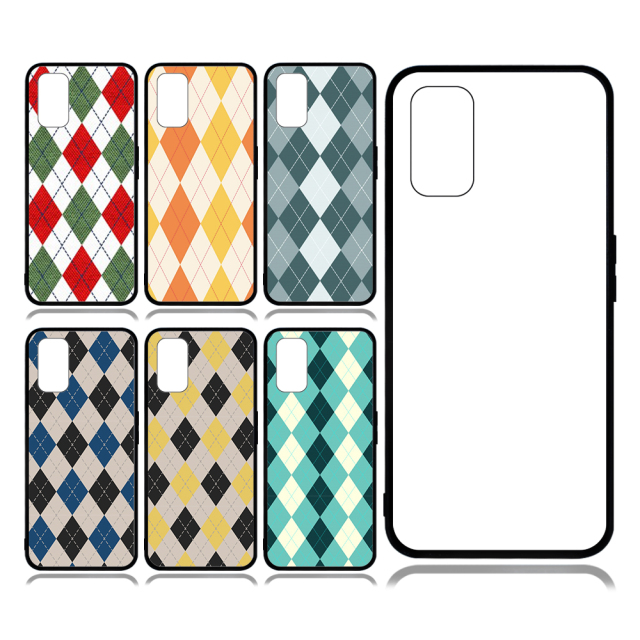 Smooth Sides!!! For OPPO Realme V55G/ Realme75G V11 V15 V13 Sublimation Customized 2D TPU Phone Case With Metal Insert