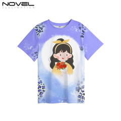 100% Polyester Sublimation Cloud Leopard Print Tie-dyed T-Shirt for Child Women Men Short Sleeves
