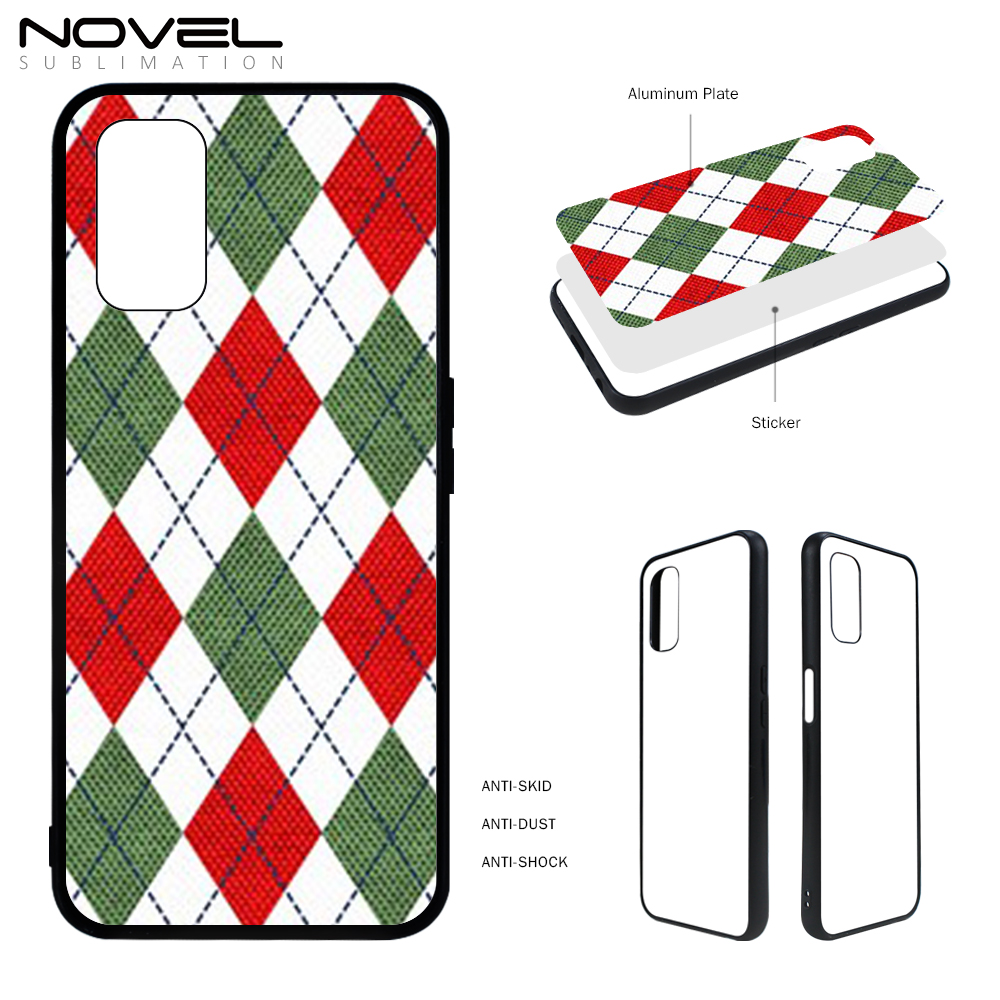Smooth Sides!!! For OPPO Realme V5 5G/ Realme75G V11 V15 V13 Sublimation Customized 2D TPU Phone Case With Metal Insert