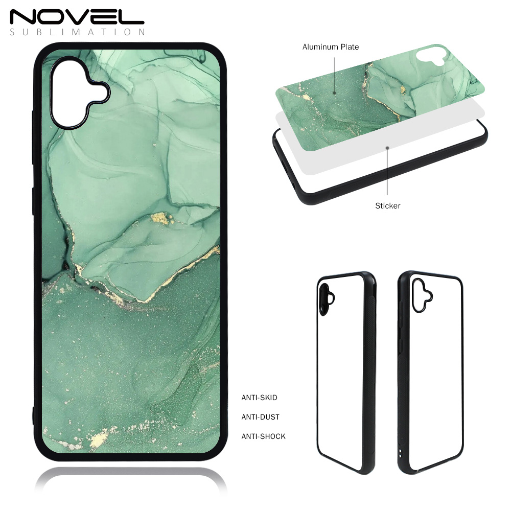 Sublimation 2D TPU Rubber Phone Case for Galaxy A04 4G With Metal Inert