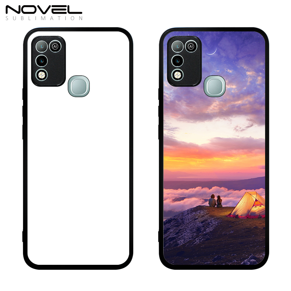 Smooth Sides!!！For Infinix Hot Series Hot 7/ Hot 8/ Hot 9/ Hot 10/ Hot 11 Play Sublimation Soft Rubber Sides 2D TPU Phone Case 