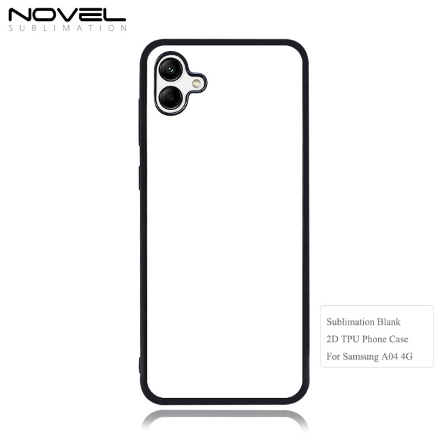 Sublimation 2D TPU Rubber Phone Case for Galaxy A04 4G With Metal Inert