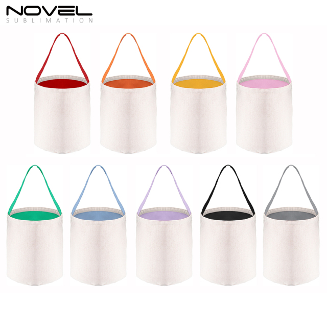 Halloween Candy Bags Sublimation Blank Cotton And Linen Colorful Gift BagShopping Bag Tote Bags Handbag