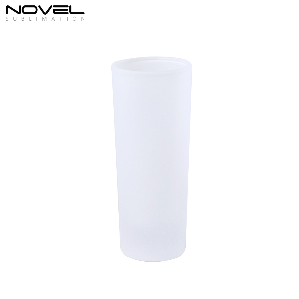 3oz Bottom Color Gradient Frosted Glass Mugs Water Tea Cups