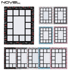 Colorful Sublimation Blank Flannel Grid Blanket With Lace Home Sofa Portable Soft Blanket