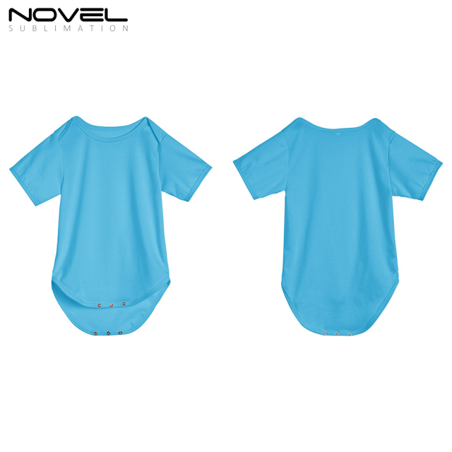 Sublimation Blank Polyester Color Baby Bobysuit Short Sleeve