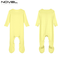 Sublimation Customized Blank Polyester Color Baby Bobysuit Long Sleeve Shirt